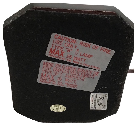 10” High Antique Low Light Nightlight Fabric & Metal (Bulb Included) - Picture 13 of 14